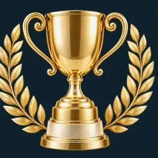 Gold trophy cup — Wolf Winner